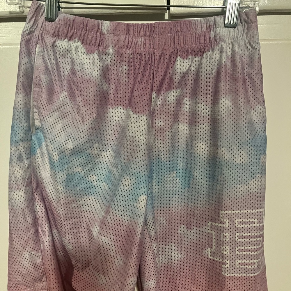 Eric Emanuel Pink and Blue Athletic Shorts